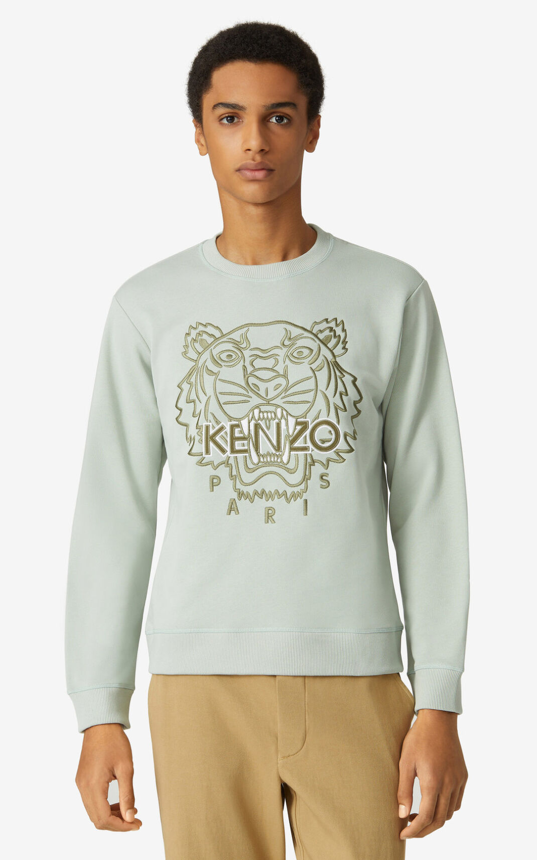 Sudadera Kenzo Tiger Hombre Verde Oliva Verde - SKU.4007659